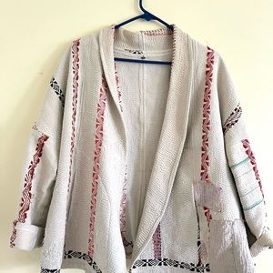 Vintage Kantha Quilt Jacket